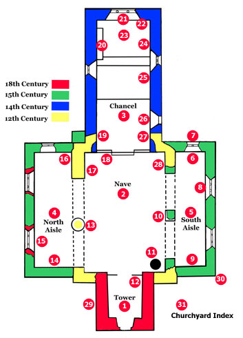 Plan of SS Simon & Jude Church