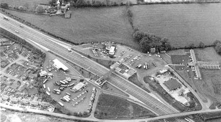 Newport Pagnell Service Station in the 1970s
